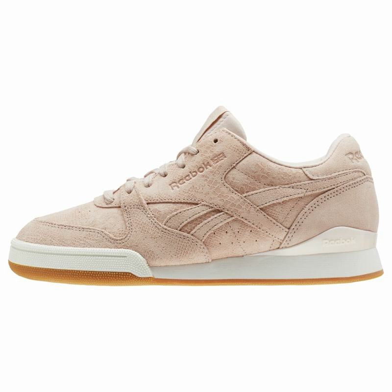 Reebok Phase 1 Pro Shoes Womens Beige/Pink India UD7662VT